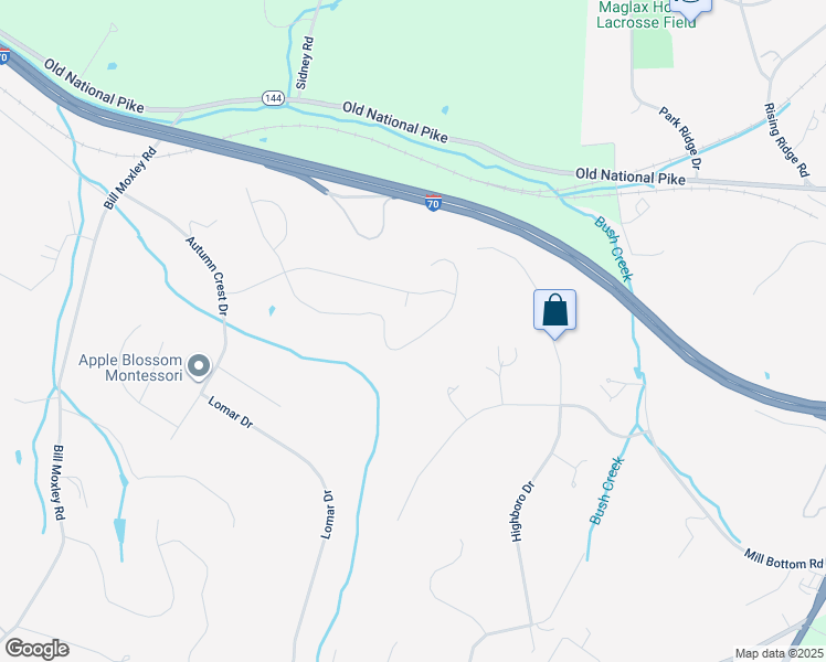 map of restaurants, bars, coffee shops, grocery stores, and more near 13638 Otono Drive in Mount Airy