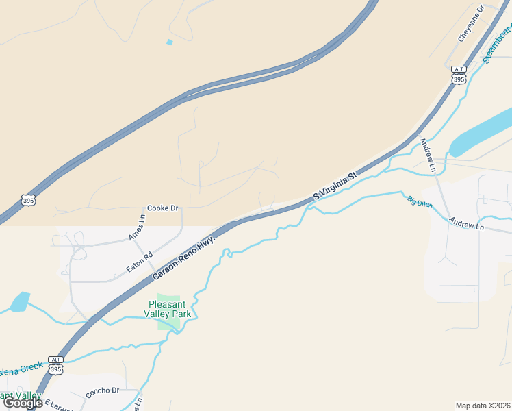 map of restaurants, bars, coffee shops, grocery stores, and more near 20217 South Virginia Street in Reno