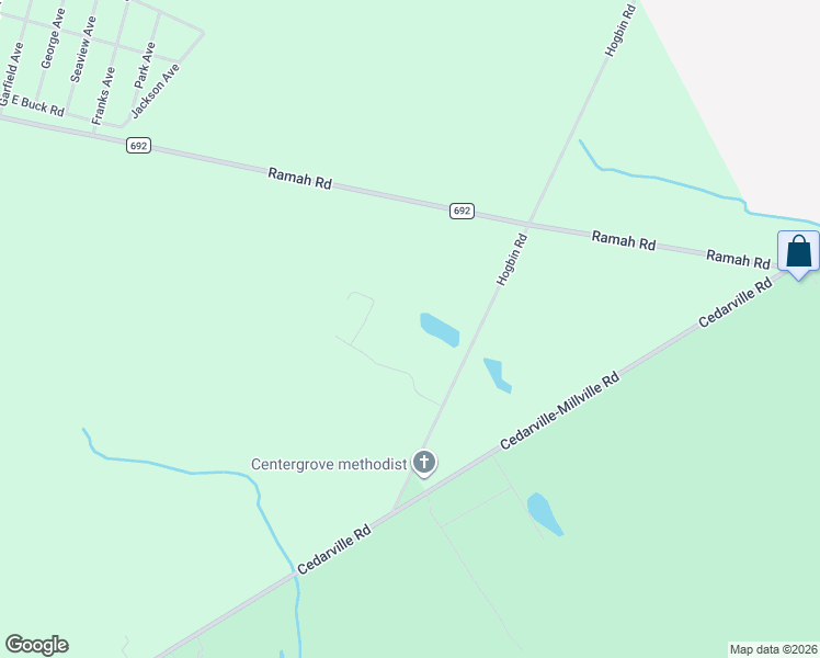 map of restaurants, bars, coffee shops, grocery stores, and more near 892 Hogbin Road in Millville