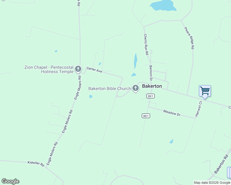 map of restaurants, bars, coffee shops, grocery stores, and more near 480 Carter Avenue in Harpers Ferry