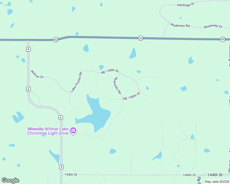 map of restaurants, bars, coffee shops, grocery stores, and more near 12209 Northeast 148th Street in Liberty