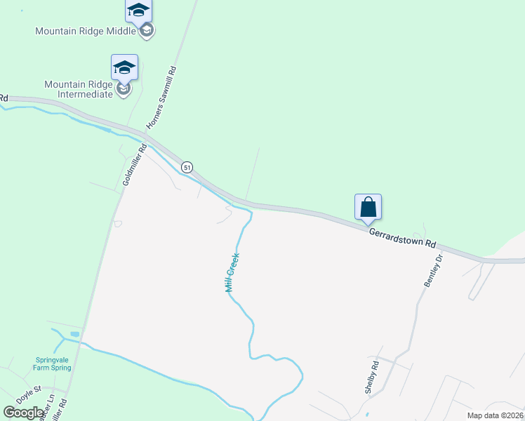 map of restaurants, bars, coffee shops, grocery stores, and more near 3462 Gerrardstown Road in Inwood