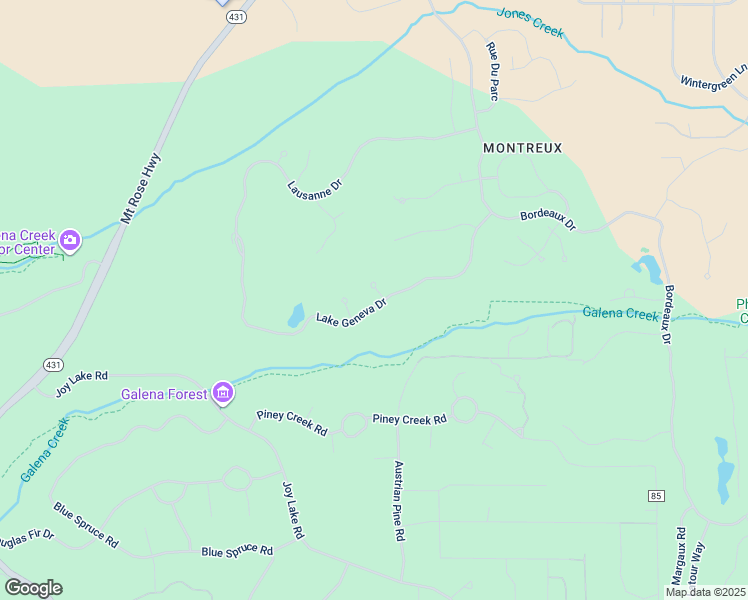 map of restaurants, bars, coffee shops, grocery stores, and more near 6070 Lake Geneva Drive in Reno