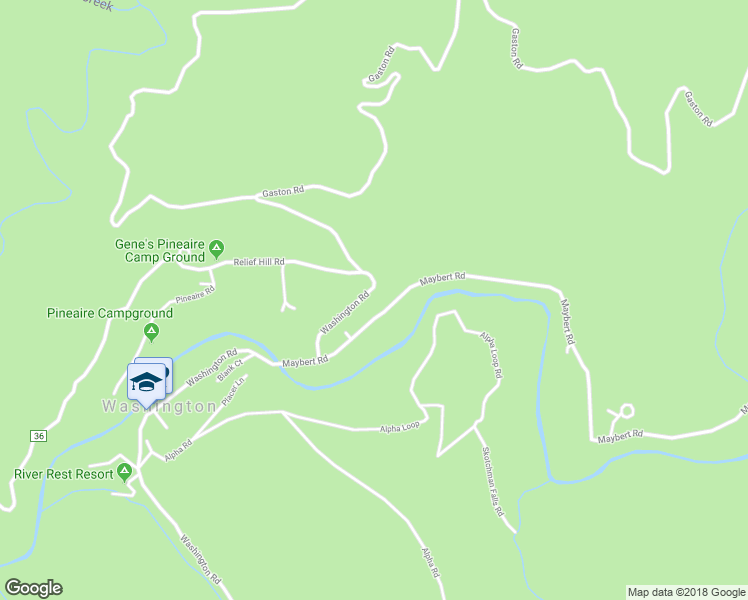 map of restaurants, bars, coffee shops, grocery stores, and more near 15988 Maybert Road in Nevada City