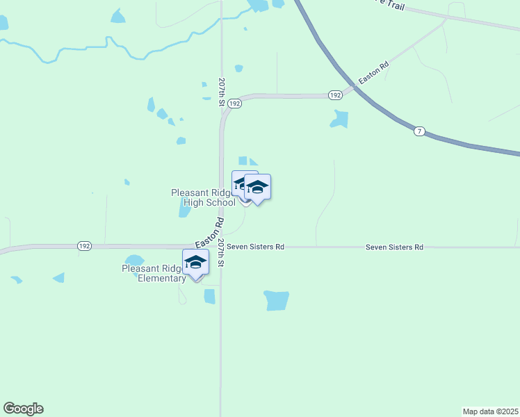 map of restaurants, bars, coffee shops, grocery stores, and more near 32504 Easton Road in Easton