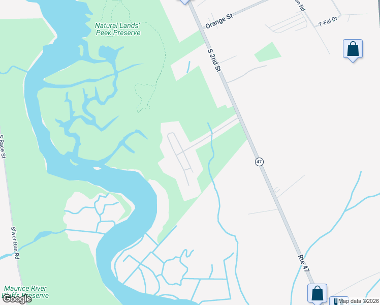 map of restaurants, bars, coffee shops, grocery stores, and more near 2300 South 2nd Street in Millville
