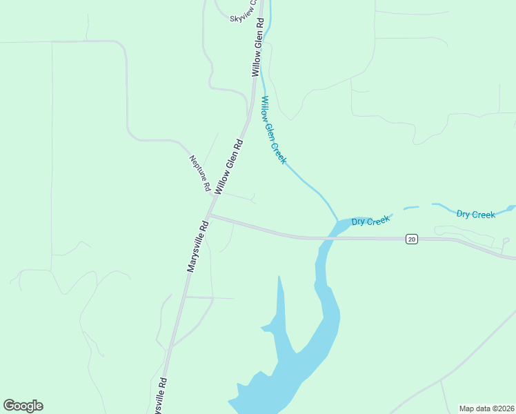 map of restaurants, bars, coffee shops, grocery stores, and more near 13829 Willow Glen Road in Oregon House