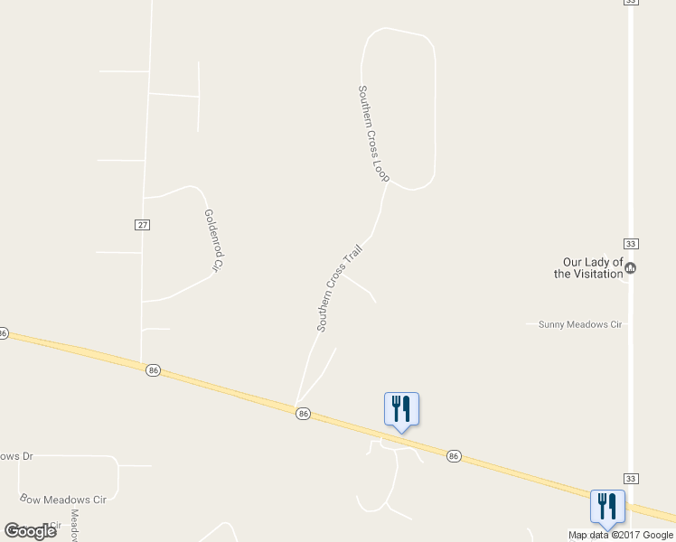 map of restaurants, bars, coffee shops, grocery stores, and more near 7389 Moondarra Circle in Kiowa