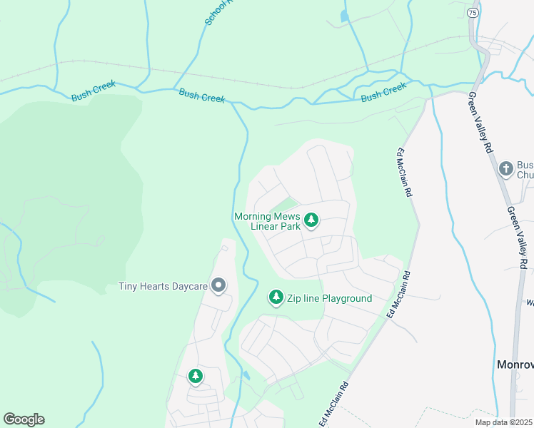 map of restaurants, bars, coffee shops, grocery stores, and more near 10960 Tavern Mews in Monrovia