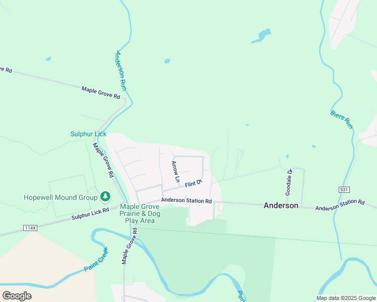 map of restaurants, bars, coffee shops, grocery stores, and more near 41 Moccasin Drive in Chillicothe