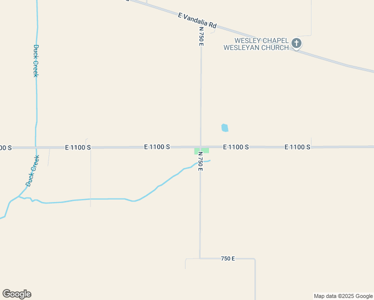 map of restaurants, bars, coffee shops, grocery stores, and more near 7427 East 1100 South in Greensburg