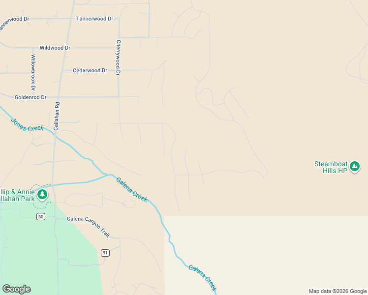 map of restaurants, bars, coffee shops, grocery stores, and more near 15615 Patti Lane in Reno