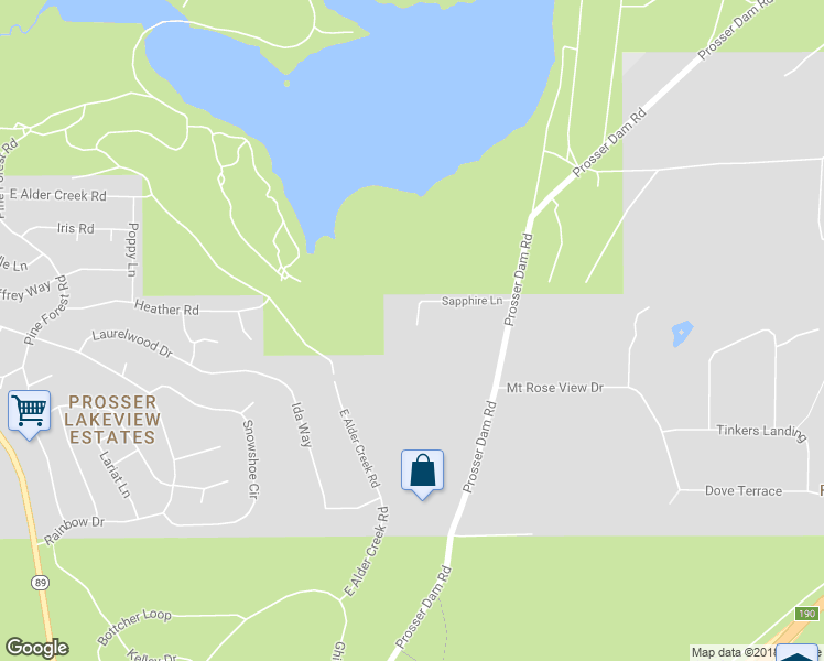 map of restaurants, bars, coffee shops, grocery stores, and more near 12590 Sapphire Lane in Truckee