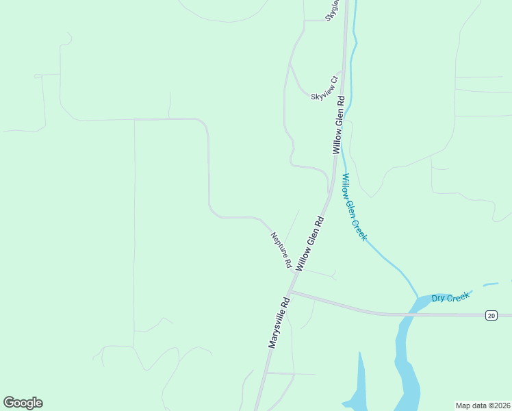 map of restaurants, bars, coffee shops, grocery stores, and more near 13933 Neptune Road in Browns Valley