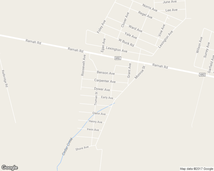 map of restaurants, bars, coffee shops, grocery stores, and more near 4650 Dywer Avenue in Millville
