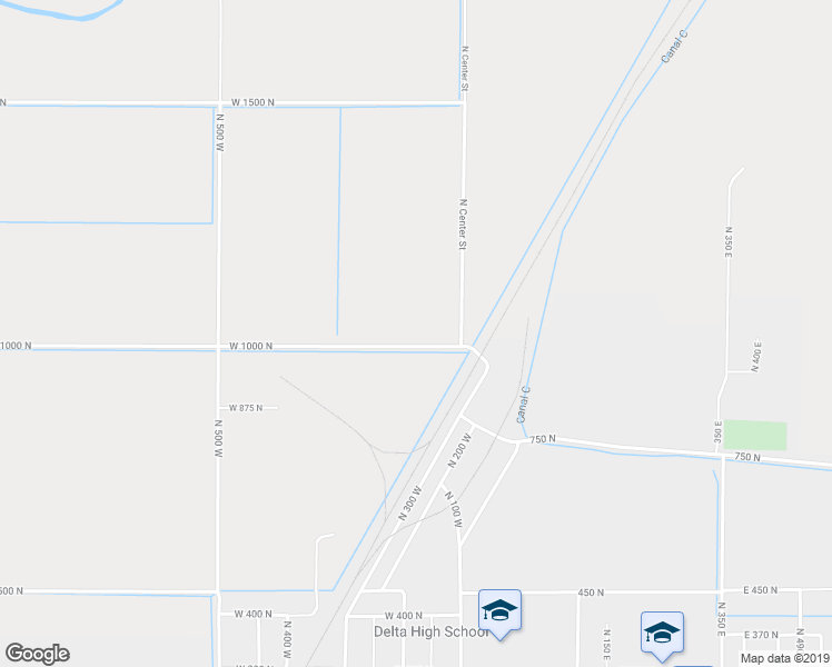 map of restaurants, bars, coffee shops, grocery stores, and more near 98 West 1000 North in Delta