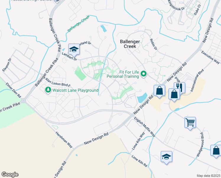 map of restaurants, bars, coffee shops, grocery stores, and more near 5151 McLauren Lane in Frederick