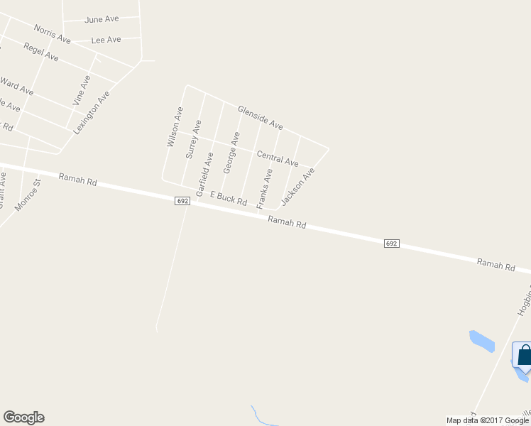 map of restaurants, bars, coffee shops, grocery stores, and more near 828 Ramah Road in Millville