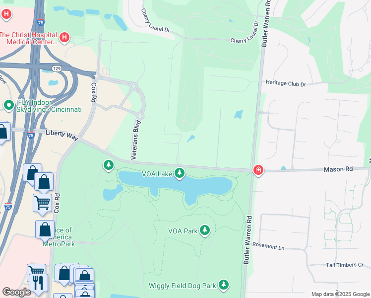 map of restaurants, bars, coffee shops, grocery stores, and more near 7222 Heritagespring Drive in Four Bridges