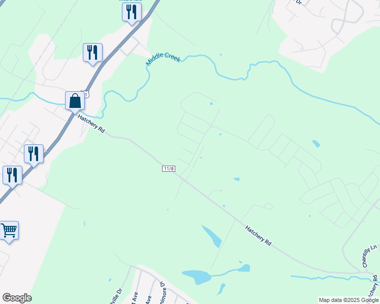 map of restaurants, bars, coffee shops, grocery stores, and more near Nymph Road in Berkeley County