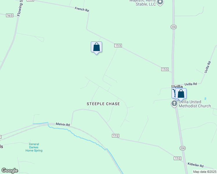 map of restaurants, bars, coffee shops, grocery stores, and more near 378 Prides Crossing in Shenandoah Junction