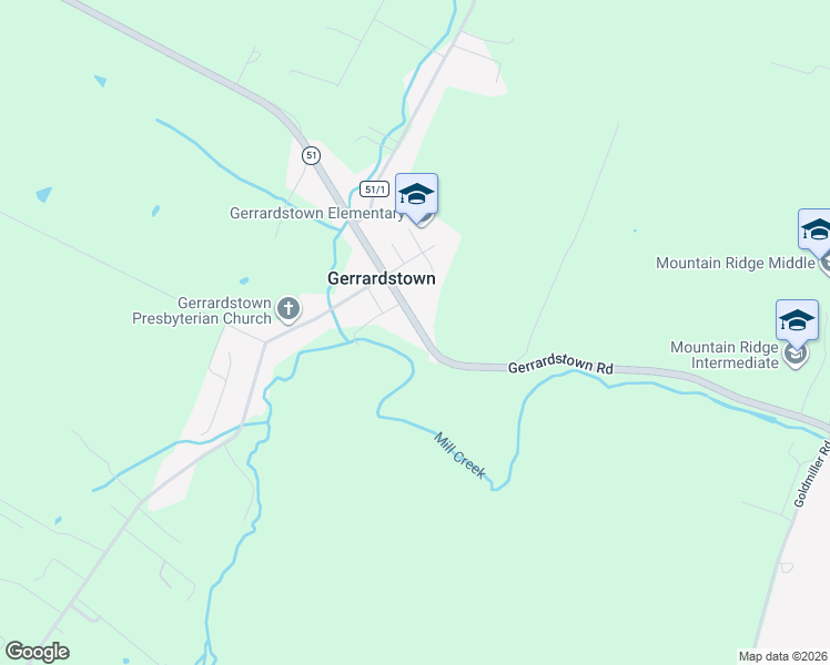 map of restaurants, bars, coffee shops, grocery stores, and more near 1904 Gerrardstown Road in Gerrardstown