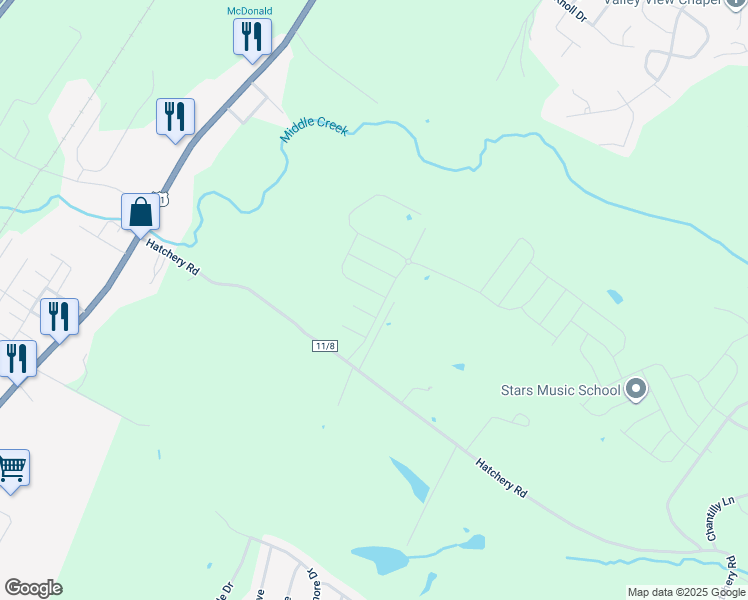 map of restaurants, bars, coffee shops, grocery stores, and more near Nymph Road in Berkeley County