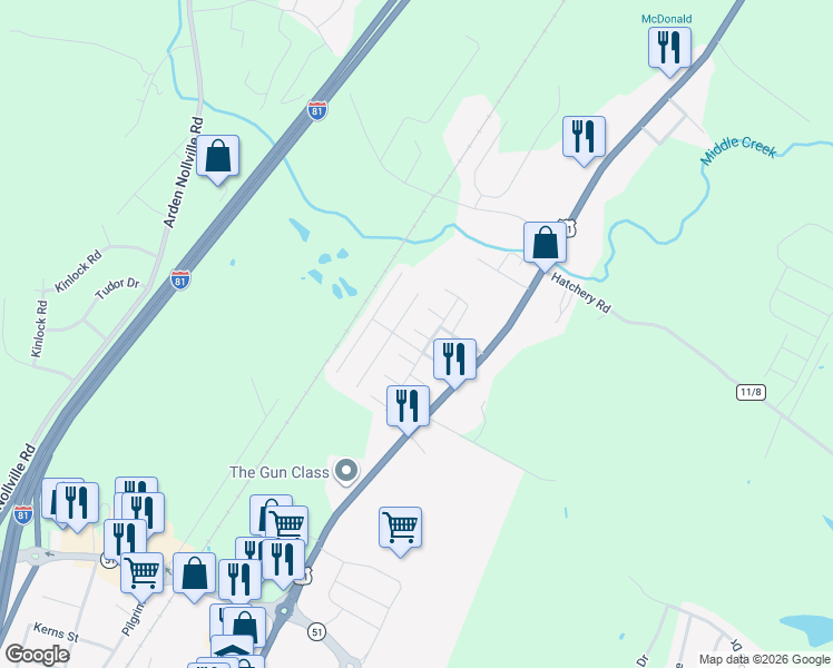 map of restaurants, bars, coffee shops, grocery stores, and more near 38 Baltic Court in Inwood