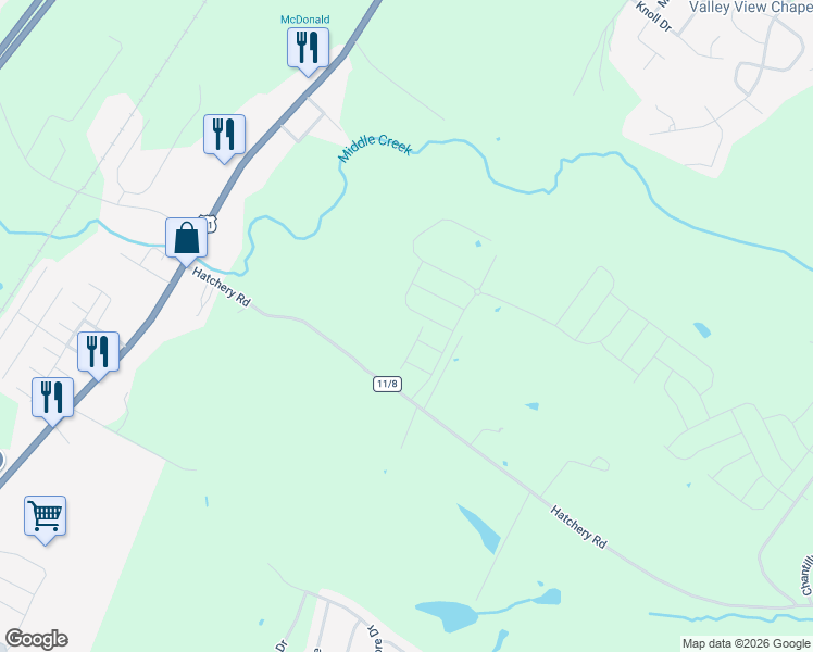 map of restaurants, bars, coffee shops, grocery stores, and more near 461 Hatchery Road in Inwood