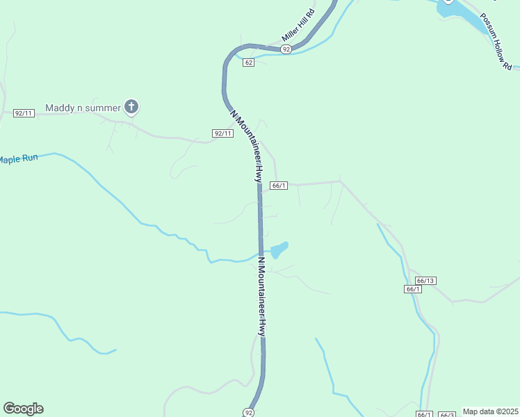 map of restaurants, bars, coffee shops, grocery stores, and more near 2273 West Virginia 92 in Newburg