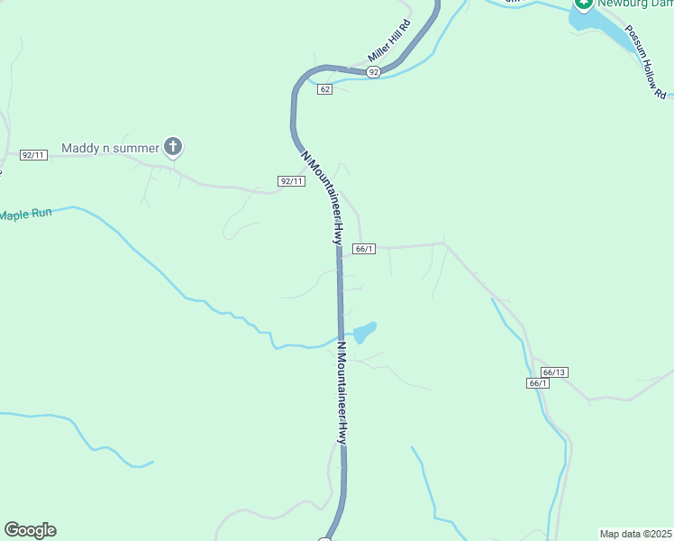 map of restaurants, bars, coffee shops, grocery stores, and more near 2273 West Virginia 92 in Newburg