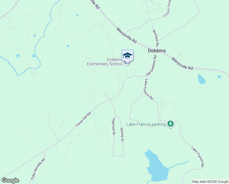 map of restaurants, bars, coffee shops, grocery stores, and more near 10775 Texas Hill Road in Dobbins