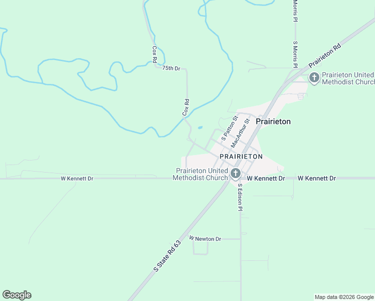 map of restaurants, bars, coffee shops, grocery stores, and more near 7980-8198 Cox Road in Terre Haute