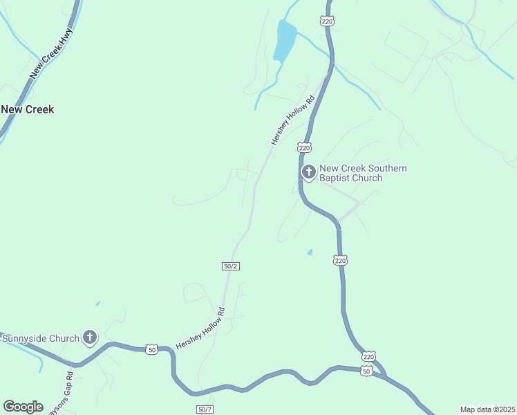map of restaurants, bars, coffee shops, grocery stores, and more near 584 Hershey Hollow Road in Keyser