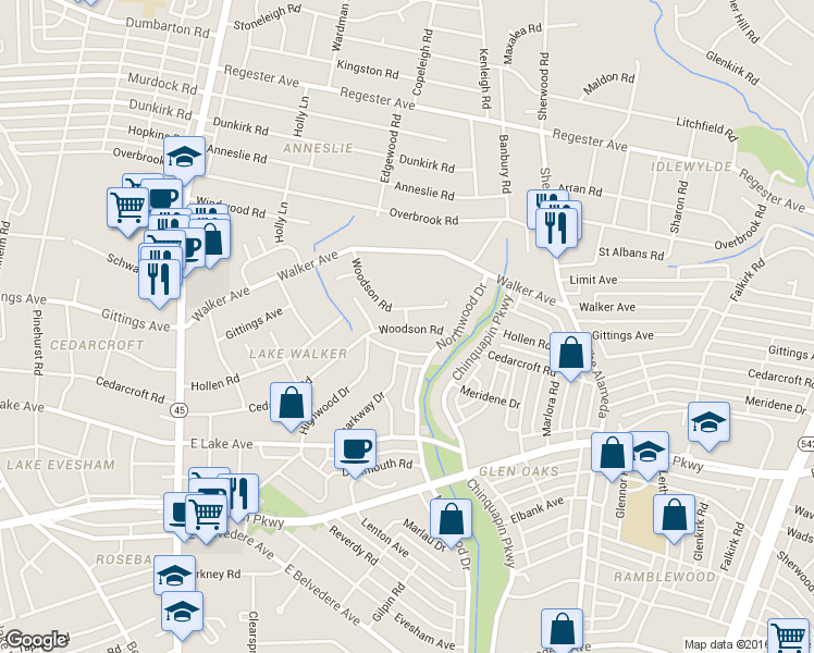 map of restaurants, bars, coffee shops, grocery stores, and more near 0 Highway 2 in Baltimore