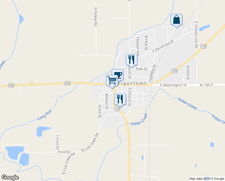 map of restaurants, bars, coffee shops, grocery stores, and more near 80 S Marion St in Morgantown