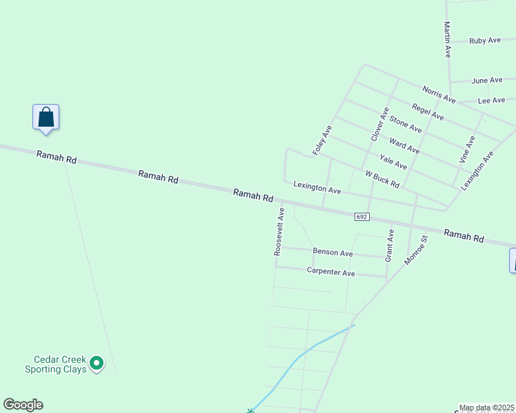 map of restaurants, bars, coffee shops, grocery stores, and more near 613 Ramah Road in Millville