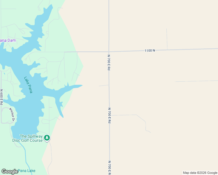 map of restaurants, bars, coffee shops, grocery stores, and more near 1181 North 700 East Road in Pana