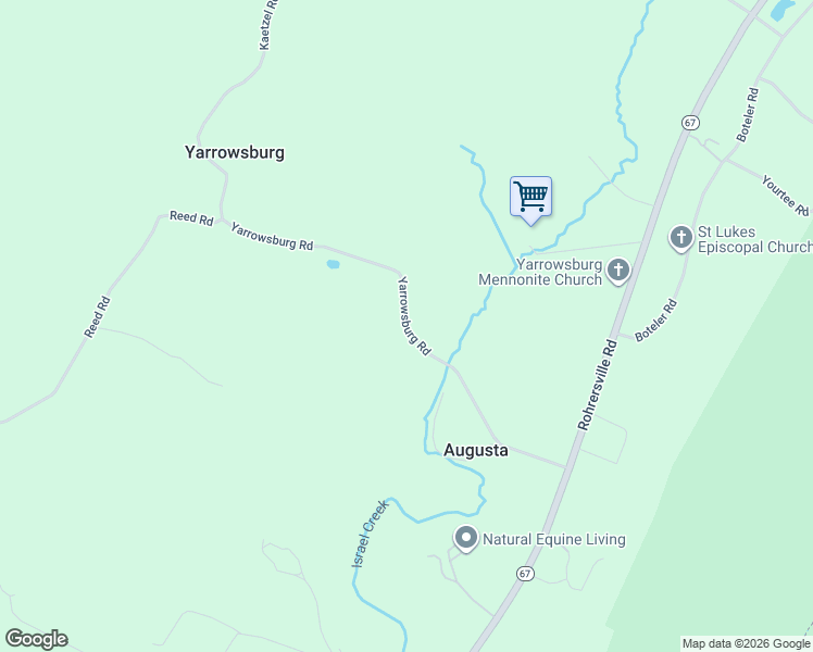 map of restaurants, bars, coffee shops, grocery stores, and more near Yarrowsburg Road in Knoxville