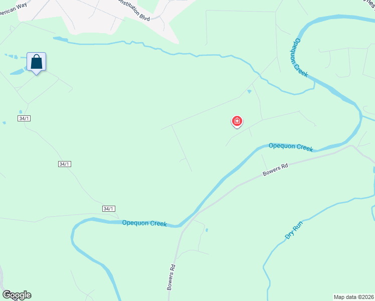 map of restaurants, bars, coffee shops, grocery stores, and more near 139 Cone Court in Martinsburg