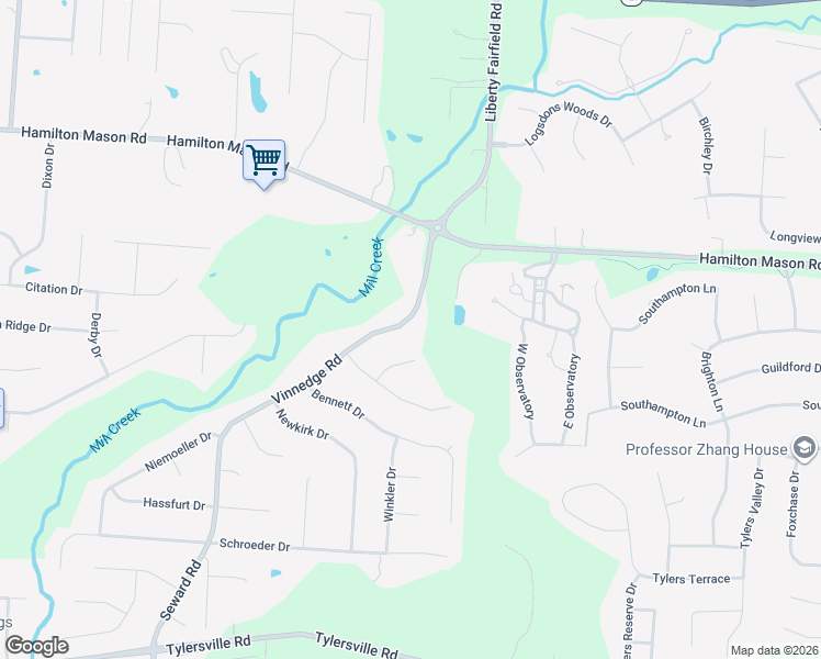 map of restaurants, bars, coffee shops, grocery stores, and more near 7308 Vinnedge Road in Hamilton