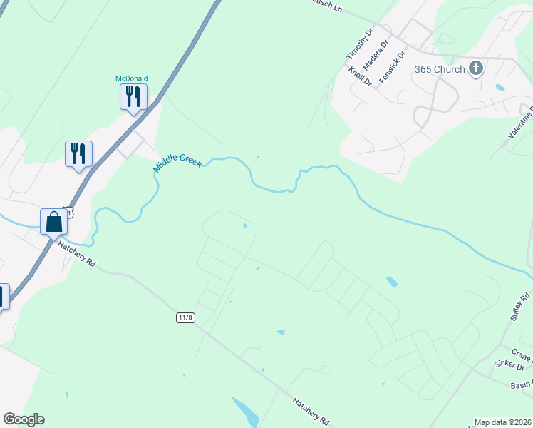 map of restaurants, bars, coffee shops, grocery stores, and more near 196 Kaiser Lane in Inwood