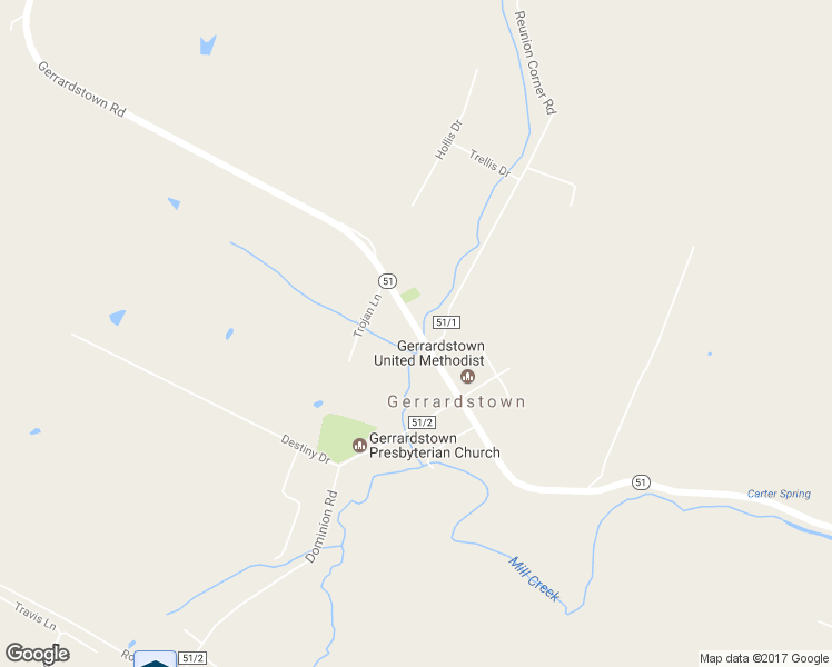 map of restaurants, bars, coffee shops, grocery stores, and more near 1628 Gerrardstown Road in Gerrardstown