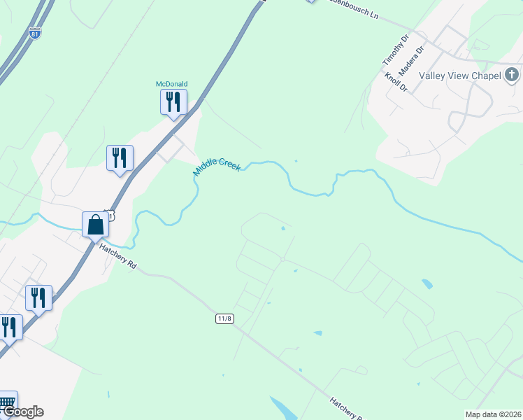 map of restaurants, bars, coffee shops, grocery stores, and more near 176 Kaiser Lane in Inwood