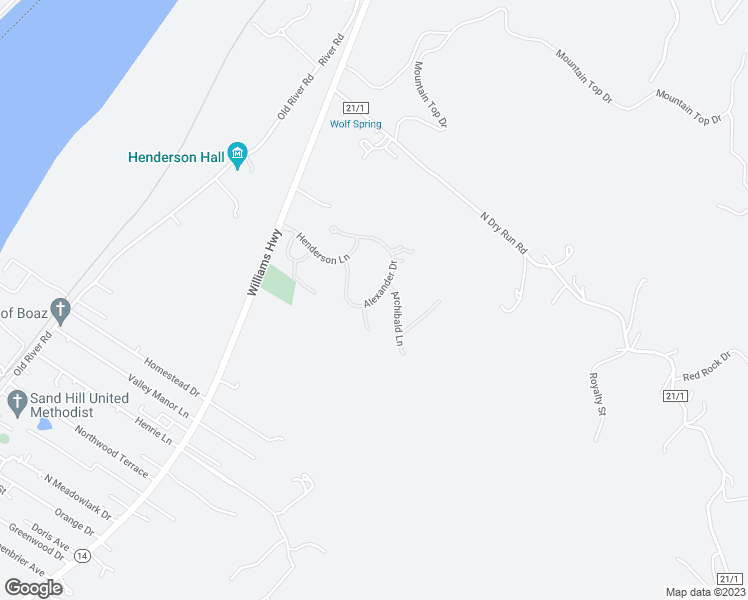 map of restaurants, bars, coffee shops, grocery stores, and more near 35 Alexander Drive in Williamstown