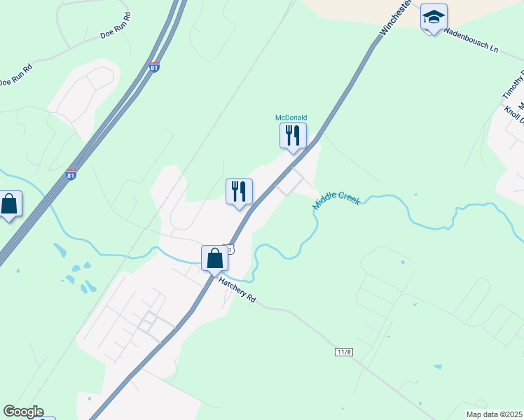 map of restaurants, bars, coffee shops, grocery stores, and more near 6471 Winchester Avenue in Inwood