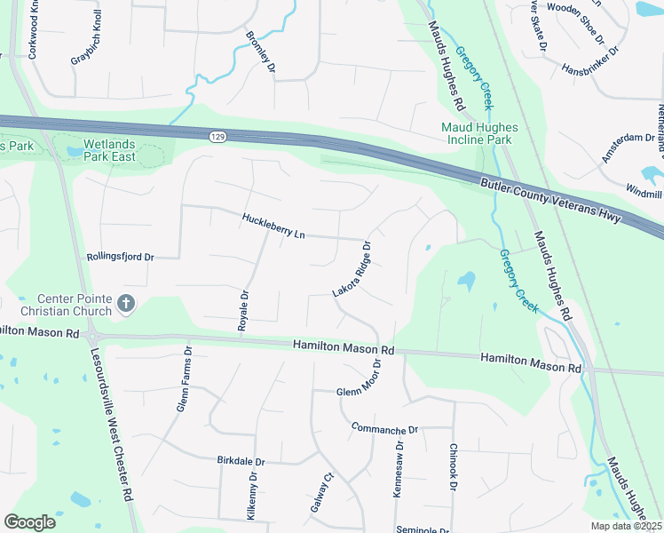 map of restaurants, bars, coffee shops, grocery stores, and more near 7081 Boysenberry Drive in Butler County