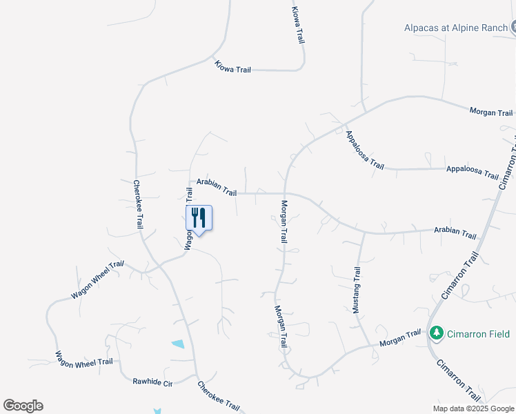 map of restaurants, bars, coffee shops, grocery stores, and more near 1564 Arabian Trail in Elizabeth