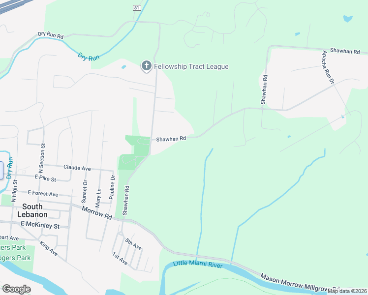map of restaurants, bars, coffee shops, grocery stores, and more near 747 Shawhan Road in Morrow