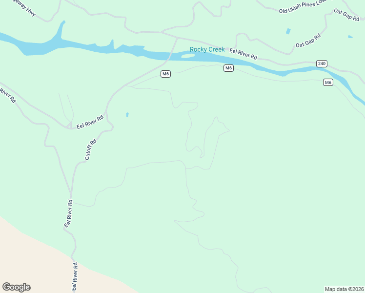 map of restaurants, bars, coffee shops, grocery stores, and more near 17521 Eel River Road in Potter Valley